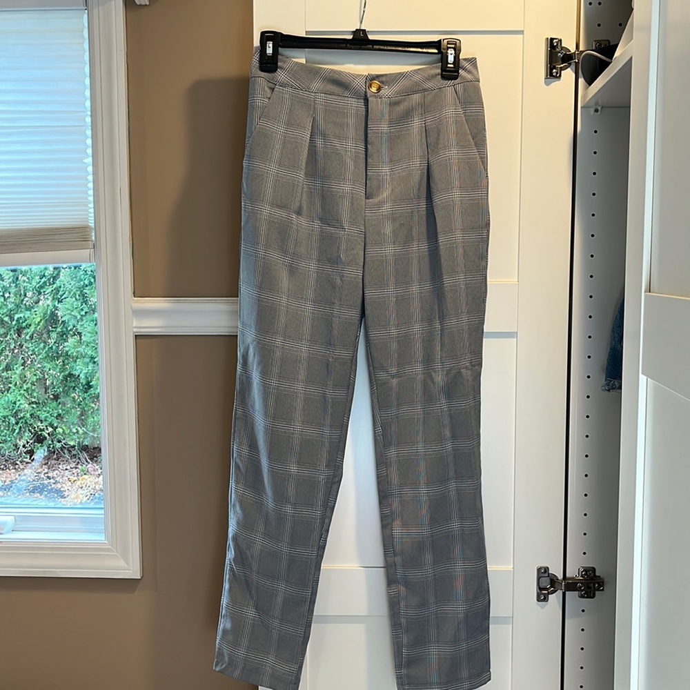 SHEIN womens plaid dress pants